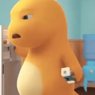 😾 cartoon, charmander, pokemon, funny, expression, character whatsapp sticker