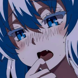 💙 Anime, Ragazza, Carina, Manga, Personaggio telegram sticker