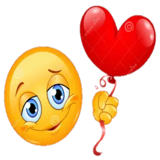 ❣ Emoji, Corazón, Amor, Globo, Emoticono telegram sticker
