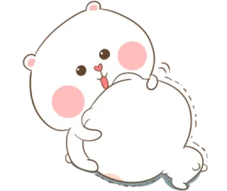 😌 dễ thương, gấu, hoạt hình, kawaii telegram sticker