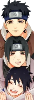 ❤ Uchiha Naruto Anime, Uchiwa, Frères, Famille, Naruto whatsapp sticker