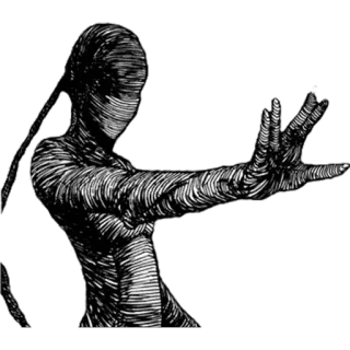 👳 Terror, Monstro, Criatura, Sombrio, Assustador, Sinistro telegram sticker