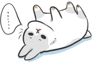🐇 królik, zwierzę, naklejka, kreskówka, słodki, śmieszny, biały telegram sticker