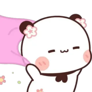 🌸 น่ารัก, แพนด้า, สัตว์, สติกเกอร์, การ์ตูน telegram sticker