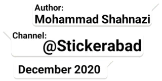 💬 Author:
Mohammad Shahnazi
Channel:
@Stickerabad
December 2020 telegram sticker