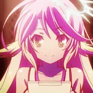 💖 Shiro No Game No Life anime, cute, girl, shiro, nogamenolife telegram sticker