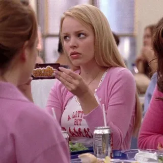 🤔 Regina George Mean Girls A LITTLE BIT DRAMA Meninas Malvadas, Regina George, Drama, Adolescente, Filme whatsapp sticker