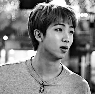 ⚪️ RM kpop, idol, music, portrait, singer telegram sticker