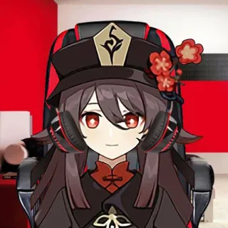 🗿 Hu Tao Genshin Impact Anime, Jeu vidéo, Fille, Mignon, Personnage, Genshin Impact whatsapp sticker
