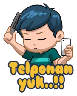 LDR Couple Story @Tikelmu whatsapp stickers