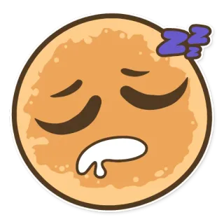 😴 ngủ, emoji, zzz, mệt mỏi, hoạt hình telegram sticker