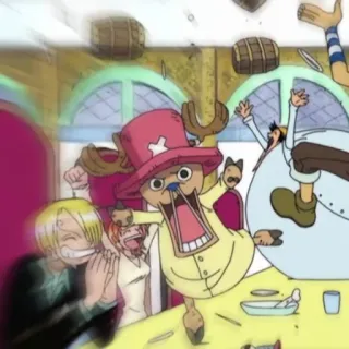 🏴‍☠️ Tony Tony Chopper One Piece one piece, tony tony chopper, anime, manga, funny, cartoon, animated whatsapp sticker