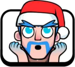 💨 magicien, Clash Royale, Père Noël, Noël, mignon, dessin animé telegram sticker