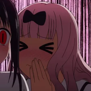 😣 Chika Fujiwara Kaguya-sama: Love Is War anime, chika, kaguya-sama, love is war, funny, cute whatsapp sticker