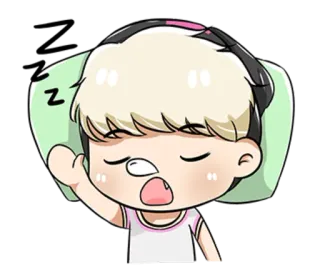 💤 zz sen, śpiący, zmęczony, kreskówka, leniwy, drzemka, odpoczynek whatsapp sticker