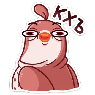😧 КХЪ burung, kukang, kartun, lucu, meme, hewan telegram sticker