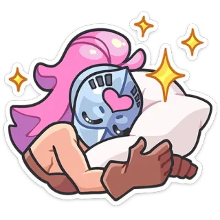 😴 knight, armor, heart, kawaii, hug, cute, fantasy telegram sticker