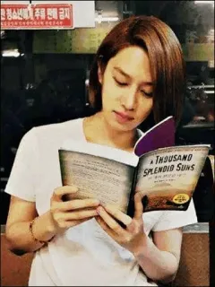 ➕ A Thousand Splendid Suns A THOUSAND SPLENDID SUNS หนังสือ, การอ่าน, คน, ภาพเหมือน, วรรณกรรม telegram sticker