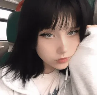 ☁️ femme, fille, portrait, personne, visage, beauté, féminin telegram sticker