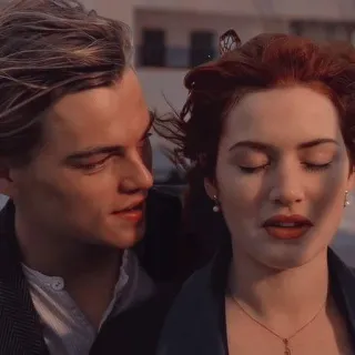 💔 Jack Dawson Titanic romance, película, Titanic, amor, pareja whatsapp sticker