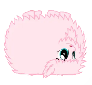 🤯 pink, furry, cute, pony, cartoon, animal, fluffy telegram sticker
