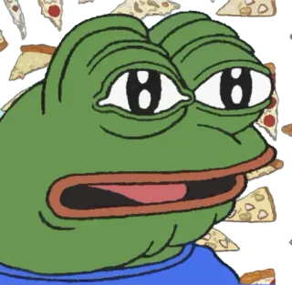 🍕 Pepe the Frog Meme, Pepe, Grenouille, Culture Internet telegram sticker