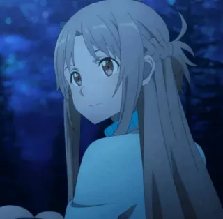 💞 Asuna Yuuki Sword Art Online anime, character, asuna, sword art online whatsapp sticker