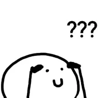 😭 ??? confuso, domanda, pensare, florkofcows, meme telegram sticker