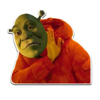👎 Shrek Oger, grün, Cartoon, Film, Dreamworks whatsapp sticker