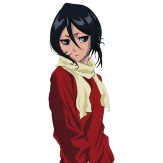 😒 Rukia Kuchiki Bleach Anime, Manga, Bleach, Rukia Kuchiki, Personnage whatsapp sticker