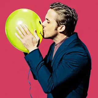 🎈 người đàn ông, bong bóng, hôn, chân dung, người nổi tiếng telegram sticker