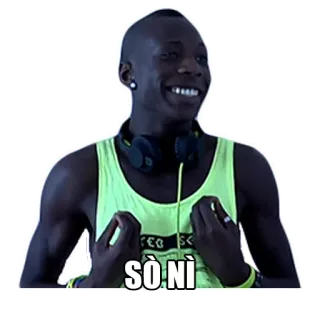 🎧 Sò Nì оскорбительный, мем, итальянский, жест whatsapp sticker
