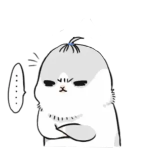 ✳️ binatang, marah, kartun, imut, anjing laut telegram sticker