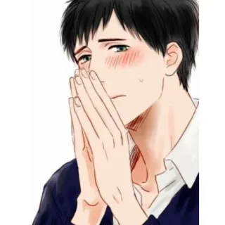 🧍 Anime, Rougir, Manga, Personnage telegram sticker