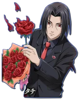 🌹 Itachi Uchiha Naruto タチ Anime, Itachi, Mawar, Manga, Uchiha, Bunga telegram sticker