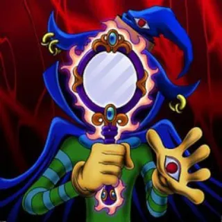 👁 mirror, hand, magic, jester, orb telegram sticker