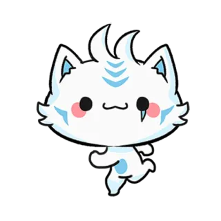 🏃‍♀️ 고양이, 귀여운, 동물, 카와이, 만화, 스티커 telegram sticker