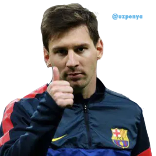 👍 Lionel Messi ฟุตบอล, นักกีฬา, ฟุตบอล, ลิโอเนล เมสซี, ยกนิ้วโป้ง telegram sticker