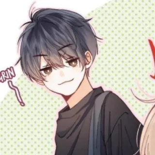 👌 GRIN Anime, Manga, Ragazzo, Sorriso, Sorrisetto, Personaggio telegram sticker