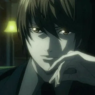 ⚖ Light Yagami Death Note Anime, Manga, Light, Yagami, Mort, Note telegram sticker