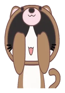🙈 Otter, Tier, Niedlich, Kawaii, Verstecken, Guck-Guck whatsapp sticker