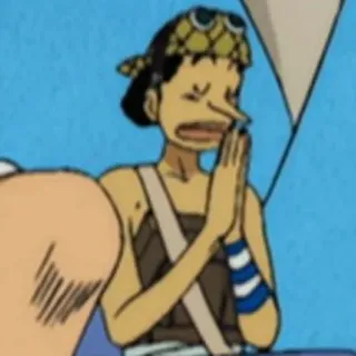🙏 Usopp One Piece Аниме, Ван Пис, Усопп, Персонаж, Мультфильм telegram sticker