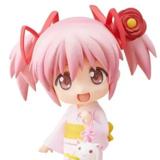 ☺️ Madoka Kaname Puella Magi Madoka Magica Anime, Mangá, Kawaii, Fofo, Garota Mágica, Figura whatsapp sticker
