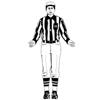 🏈 football, referee, official, sports, black and white, striped, signal telegram sticker