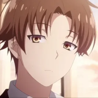 😕 Ayanokoji Kiyotaka Classroom of the Elite Anime, Manga, Personaggio, Scuola, Studente telegram sticker