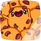 👋 kue kering, imut, makanan, manis, kartun telegram sticker