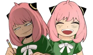 🎭 Anya Forger Spy x Family Anime, Spy x Family, Anya Forger, Fofo, Kawaii, Engraçado, Meme whatsapp sticker