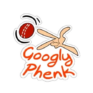 🎾 Googly Phenk Cricket, Googly, Sport, Ball, Geste, Beleidigung telegram sticker