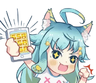 ✊ SSR
SSR
SSR Anime, Katmeisje, Succes, Telefoon, Leuk, Kawaii, Geluk telegram sticker
