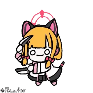 😡 Momoi Saiba Blue Archive telegram sticker